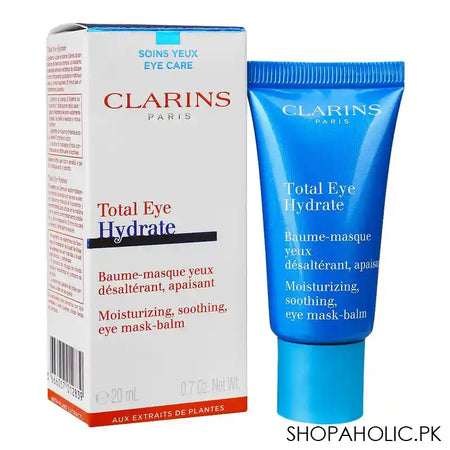 Clarins Paris Total Eye Hydrate Moisturizing, Soothing Eye Mask Balm, 20ml - Main Image