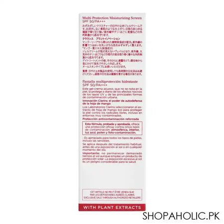 Clarins Paris UV Plus SPF 50 Multi-Protection Moisturizing Sunscreen, Translucent, 30ml - Image 4