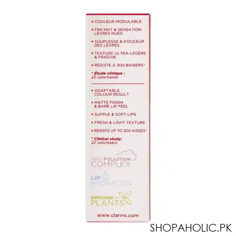 clarins paris water lip stain, long wearing, transfer proof, 02 orange water image4