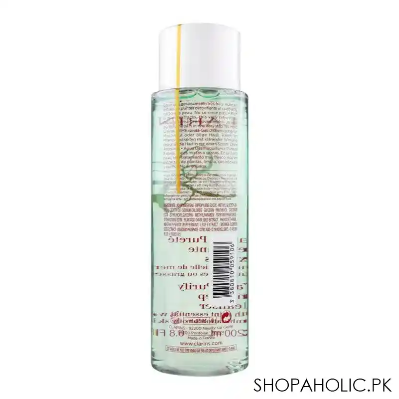clarins paris water purify one step cleanser, combination or oily skin, 200ml image2