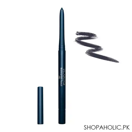 clarins paris waterproof pencil eyeliner, long lasting, 03 blue orchid main image