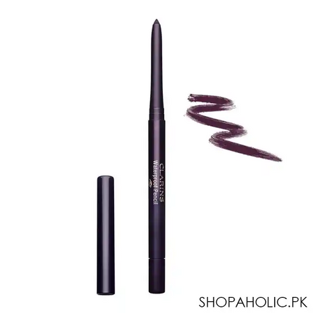 clarins paris waterproof pencil long lasting eyeliner, 04 fig main image