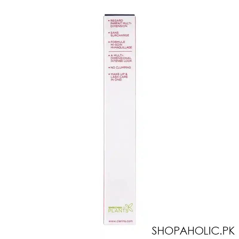 clarins paris wonder perfect 4d mascara, 01 perfect black image3