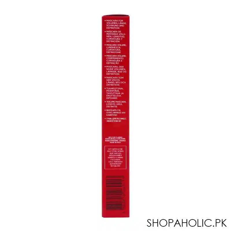 clarins paris wonder perfect 4d mascara, 01 perfect black image5