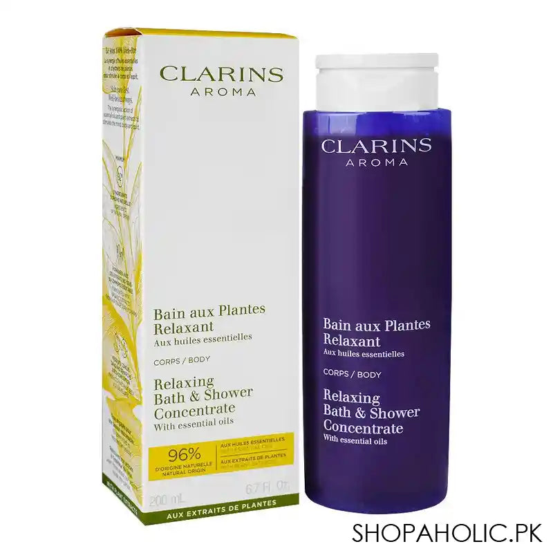 Clarins Relaxing Bath & Shower Concentrare With Essential Oil, 200ml - Main Image