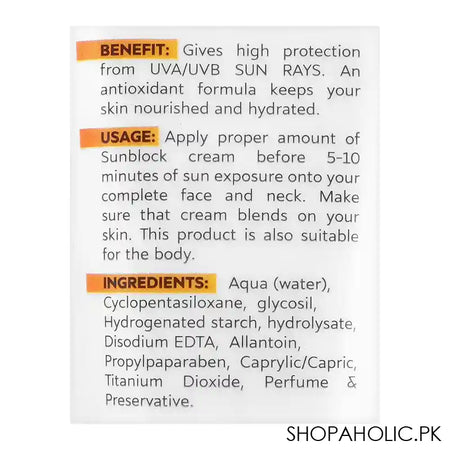 Clazona Beauty, Water Resistant Anti-Darkening, Sunblock, SPF-60+, 100ml - Image 3