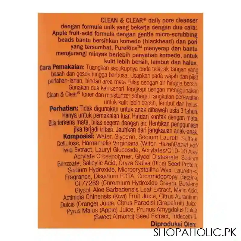 Clean & Clear Deep Action Daily Pore Cleanser, 100gms - Image 3