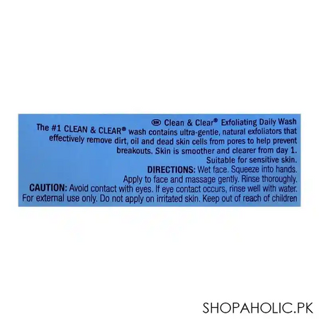 clean & clear exfoliating daily wash, oil free, 150ml image5