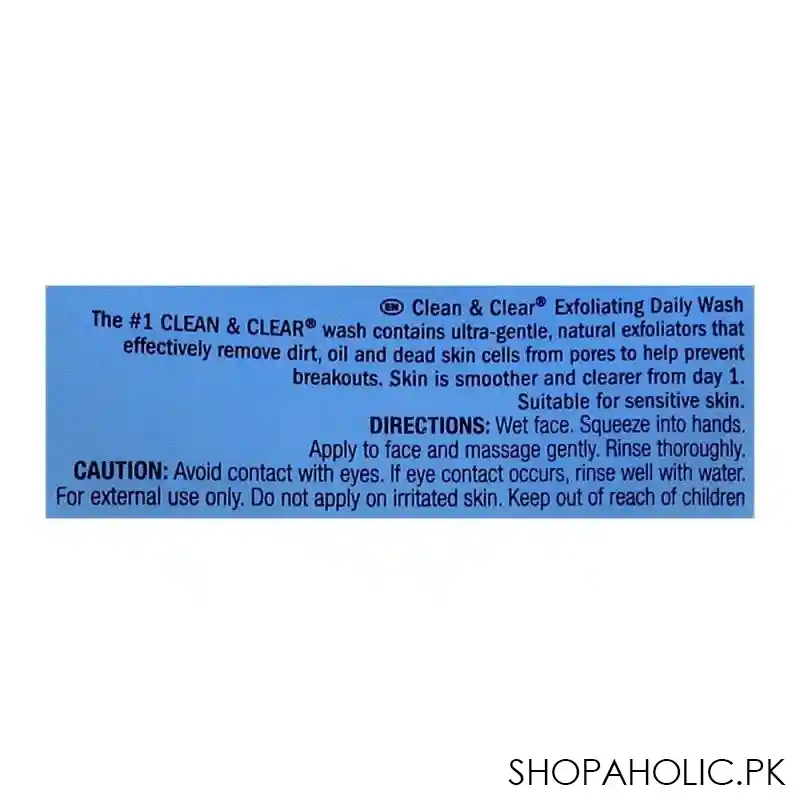 clean & clear exfoliating daily wash, oil free, 150ml image5
