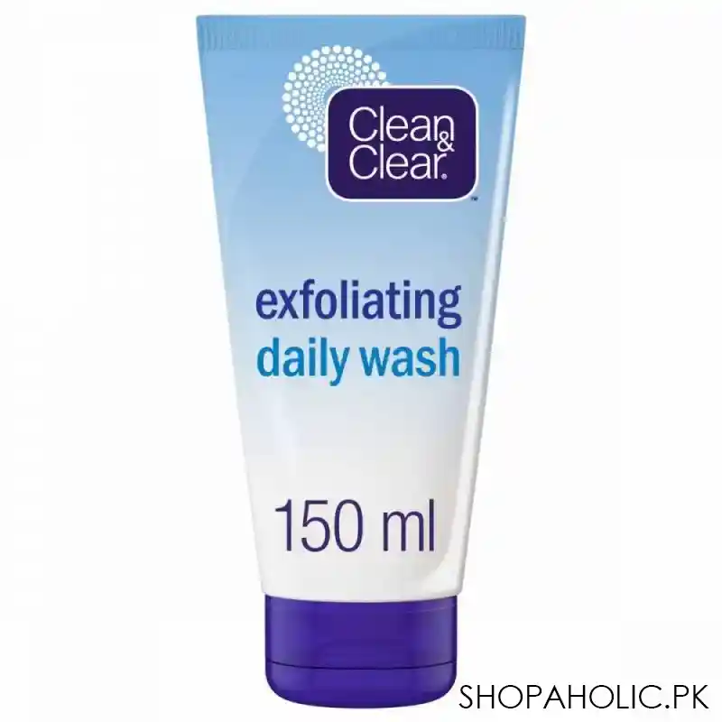 clean & clear exfoliating daily wash, oil free, 150ml main image