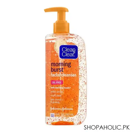 clean & clear morning burst oil free facial cleanser, 240ml main image