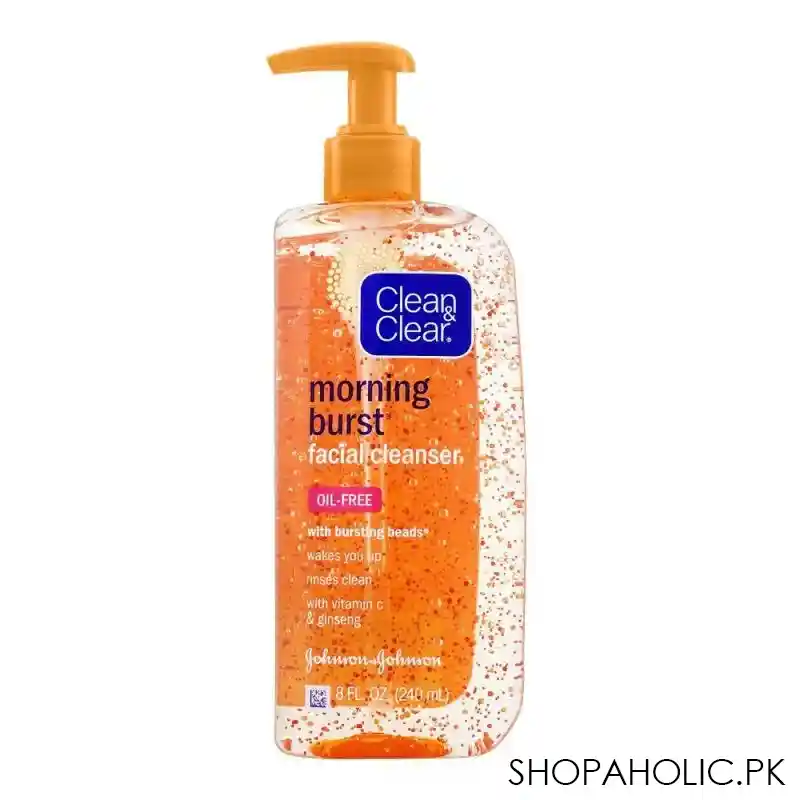 clean & clear morning burst oil free facial cleanser, 240ml main image