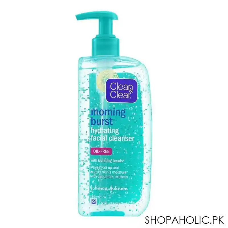 clean & clear morning burst oil free hydrating cleanser, 240ml main image