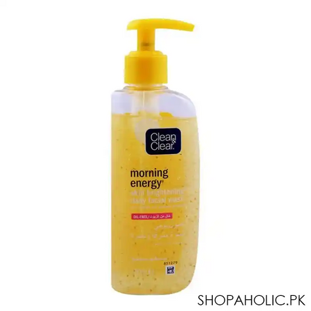 clean & clear morning energy skin brightening daily facial wash, oil free, 150ml image2