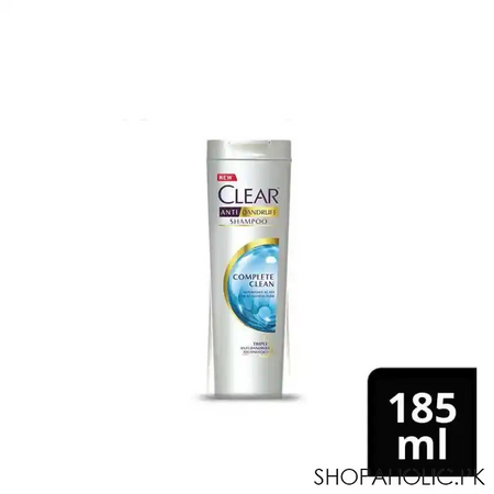 clear anti dandruff complete clean shampoo, 180ml main image