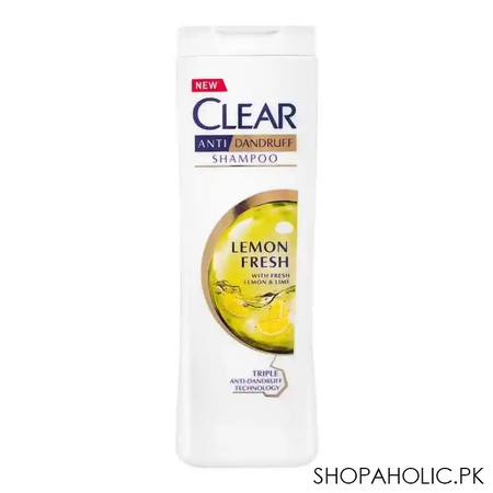 clear lemon fresh triple anti dandruff shampoo, 400ml image2