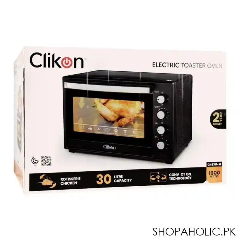 Clickon Cooking Buy Clickon Electric Toaster Oven, 30 Liters, 1600W, CK-4312 ...