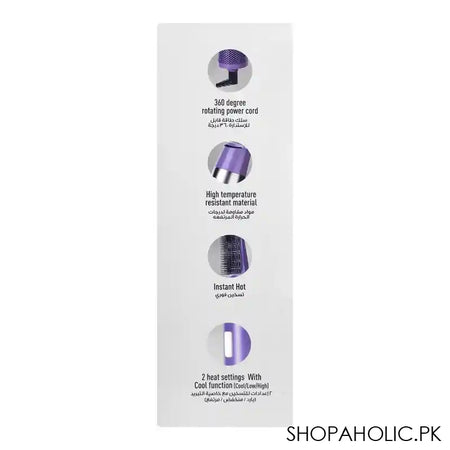 Clikon Hair Styling Brush, Cool Shot Function, 2 Speed & 3 Heat Settings, 1000W, CK-3349 - Image 4