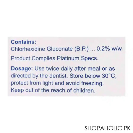 Clinica Anti Plaque Toothpaste, Chlorhexidine Gluconate, 100g - Image 4