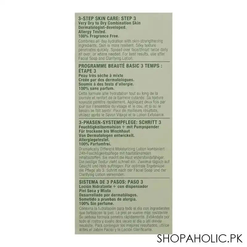 clinique dramatically different moisturizing lotion, for very dry to dry skin, 125ml image2