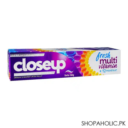 Closeup Fresh Multi Vitamin+12 Manfaat Toothpaste, Pasta Gigi Gel Toothpaste, 160g - Image 3