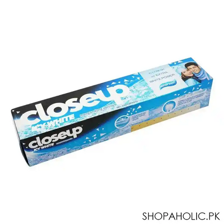 closeup icy white winter blast gel toothpaste, imported, 160g main image