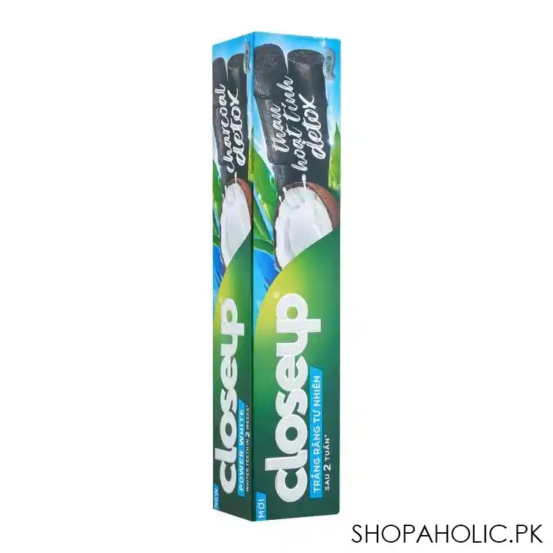 closeup power white charcoal detox toothpaste, 180g main image