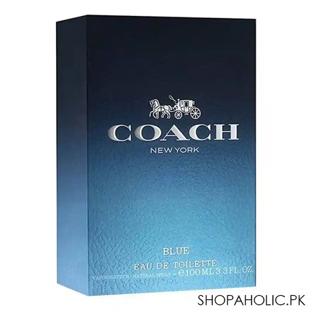 coach new york blue eau de toilette, fragrance for men, 100ml image2