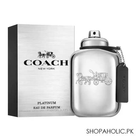 coach new york platinum eau de parfum, fragrance for men, 100ml image2