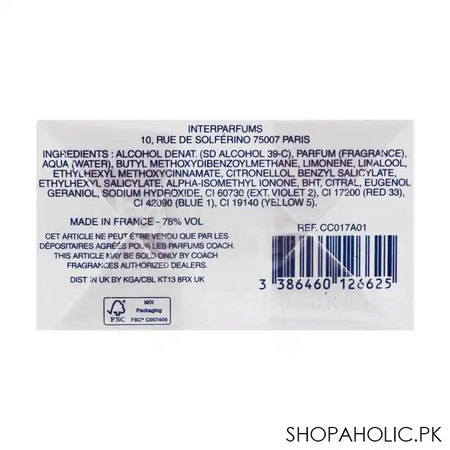 coach open road eau de toilette, for men, 100ml image2