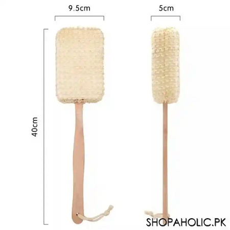 cobra bath stick with brush long handle back massage scrubber (code 3821) image2