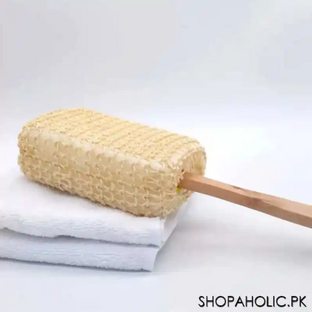 cobra bath stick with brush long handle back massage scrubber (code 3821) image4