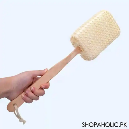 cobra bath stick with brush long handle back massage scrubber (code 3821) image5
