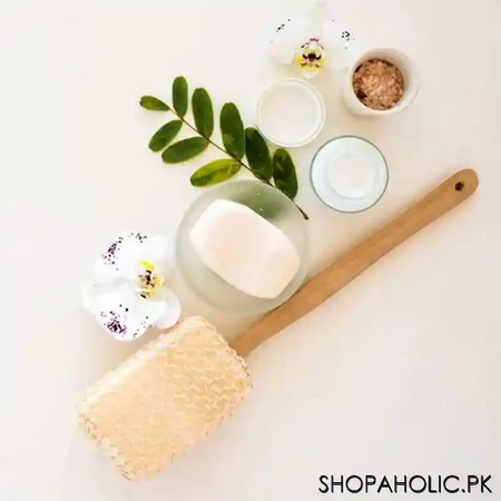cobra bath stick with brush long handle back massage scrubber (code 3821) image6