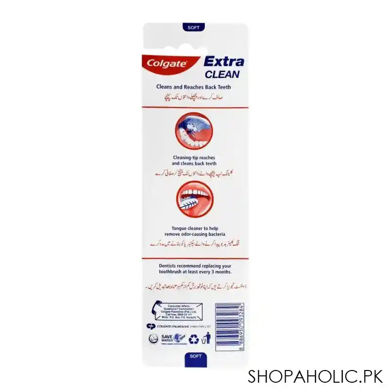 colgate extra clean soft toothbrush, 2 pack image2