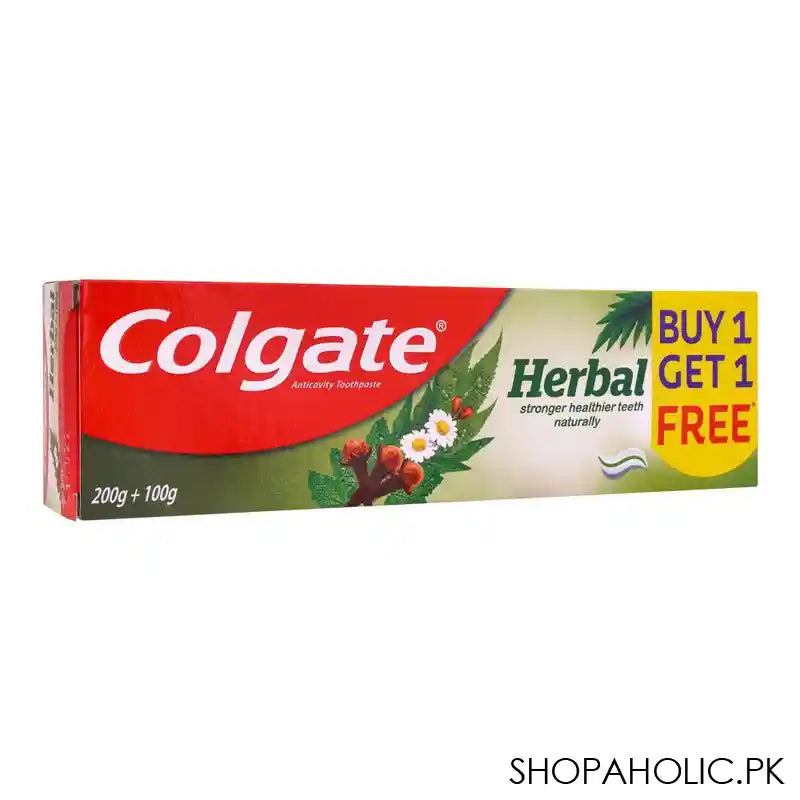Colgate Herbal Tooth Paste, Buy 1 Get 1 Free, 200g + 100g - Image 2