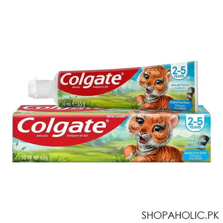 colgate junior 2 5 year bubble fruit toothpaste, 50g main image
