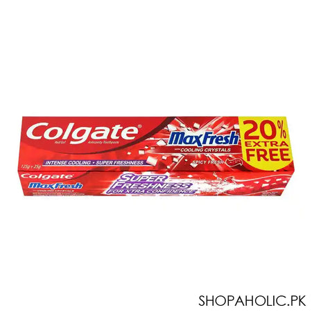 Colgate Max Fresh Red Gel Spicy Fresh Tooth Paste 125g+25g 20% Extra Free - Main Image