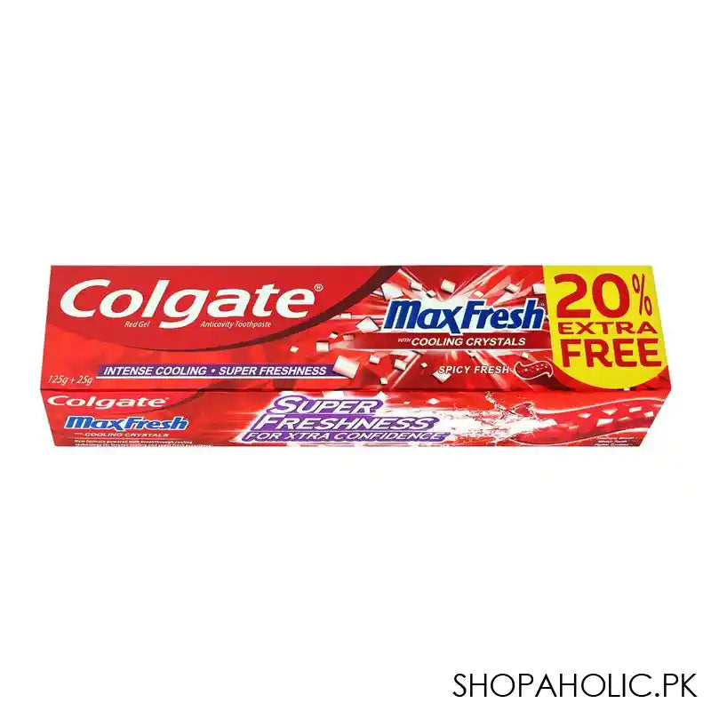 Colgate Max Fresh Red Gel Spicy Fresh Tooth Paste 125g+25g 20% Extra Free - Main Image