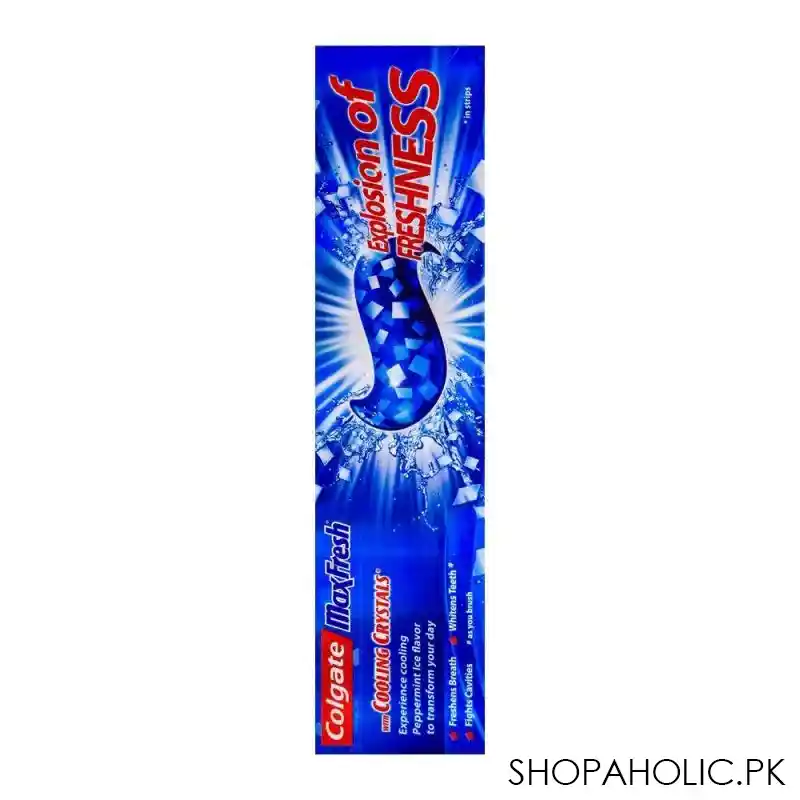 colgate maxfresh blue gel peppermint ice toothpaste 125gm image5
