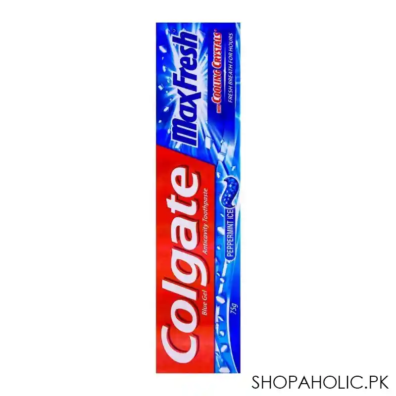 colgate maxfresh blue gel peppermint ice toothpaste 75gm image3