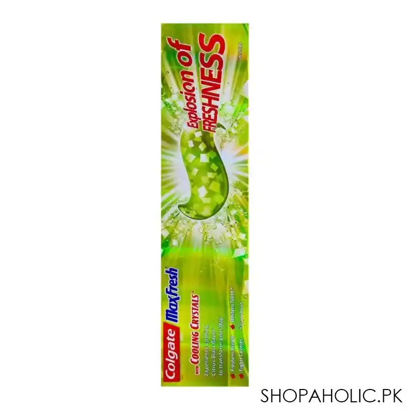 colgate maxfresh green gel citrus blast toothpaste 125gm image5