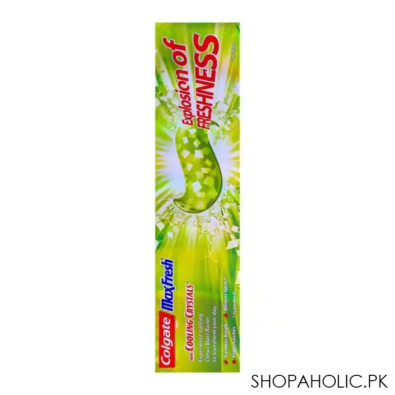 colgate maxfresh green gel citrus blast toothpaste 75gm image5