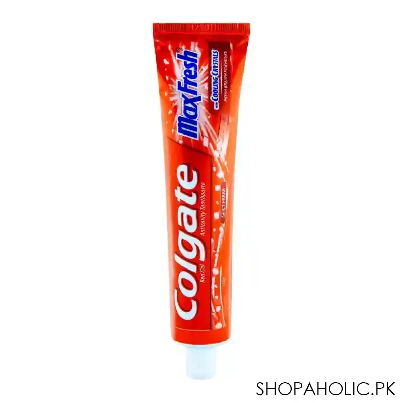 colgate maxfresh red gel spicy fresh toothpaste 125gm image2