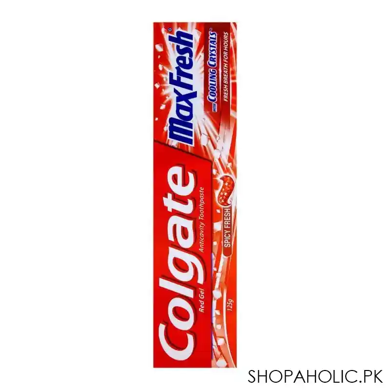 colgate maxfresh red gel spicy fresh toothpaste 125gm image3