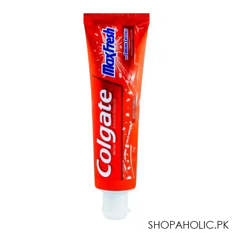 colgate maxfresh red gel spicy fresh toothpaste 75gm image2