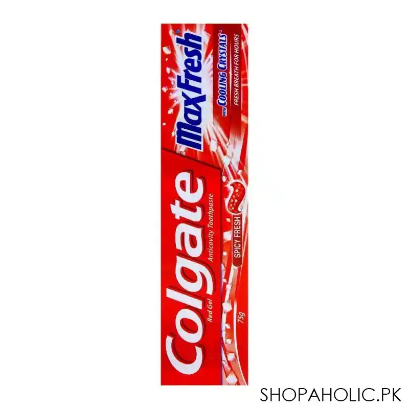 colgate maxfresh red gel spicy fresh toothpaste 75gm image3