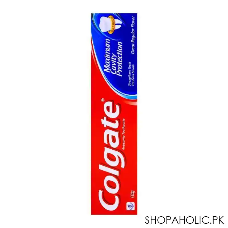 colgate maximum cavity protection great regular toothpaste 150gm image3
