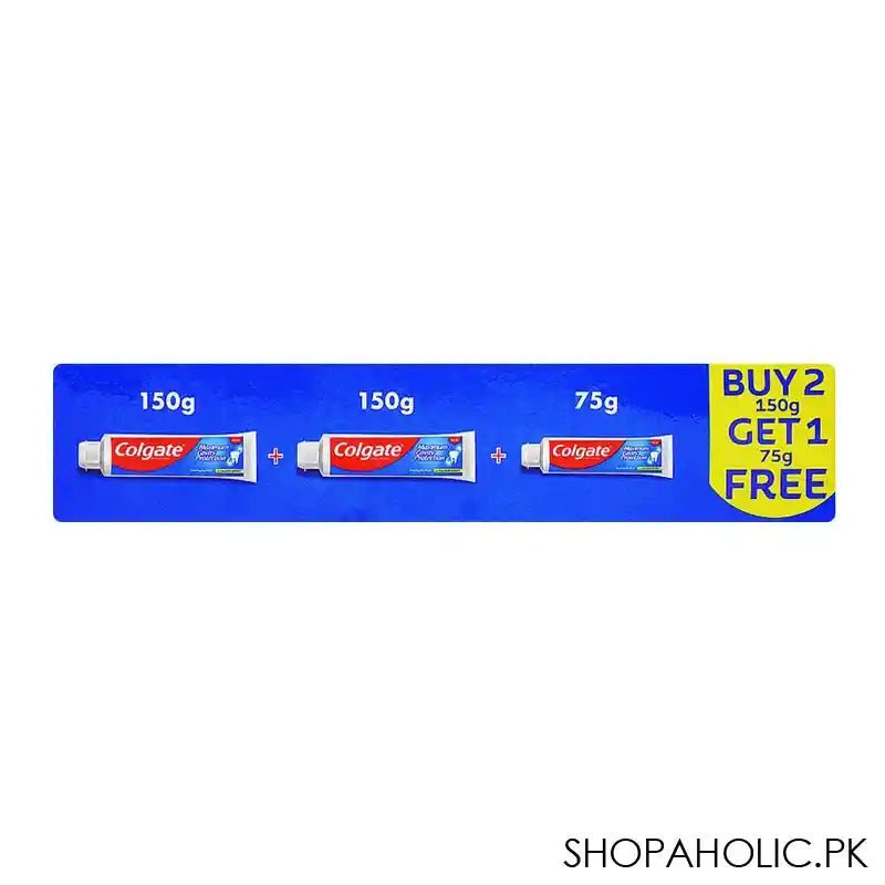 Colgate Maximum Cavity Protection Toothpaste, Buy-2 150g Get-1 75g Free - Image 2