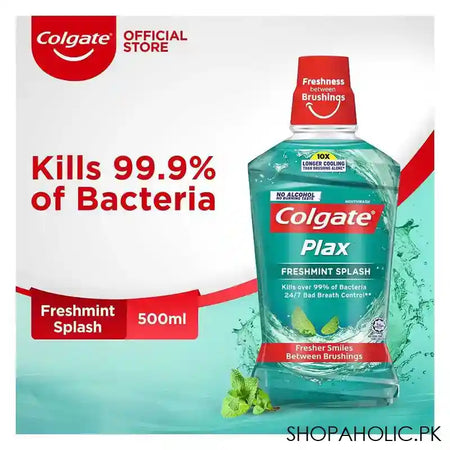 Colgate Plax Freshmint Splash Mouthwash 500ml - Image 2